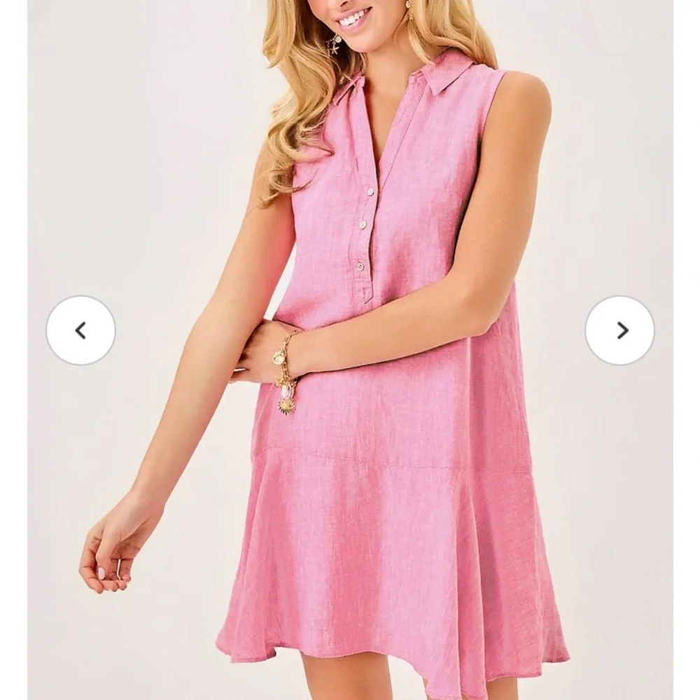 Lilly Pulitzer Pink Sleeveless Mini Dress - Picture 1 of 8